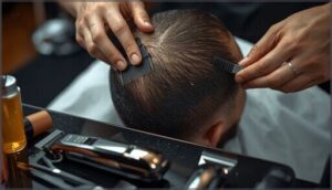 prepping and sectioning the hair prepping and sectioning the hair