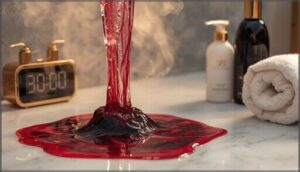 processing and rinsing red hair dye processing and rinsing red hair dye