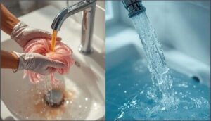 processing time and rinsing processing time and rinsing