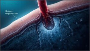 reduced nutrient and oxygen supply reduced nutrient and oxygen supply