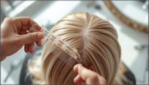 sectioning hair for even application sectioning hair for even application