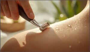 shaving in the direction of hair growth shaving in the direction of hair growth