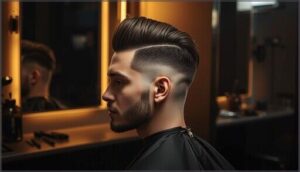 taper fade with side part taper fade with side part