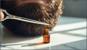 trimming stray and split hairs trimming stray and split hairs