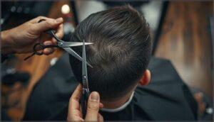 trimming the top for a balanced look trimming the top for a balanced look