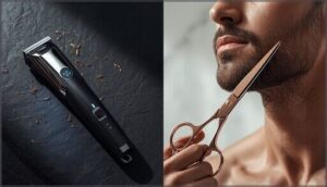 using scissors vs. trimmers using scissors vs. trimmers