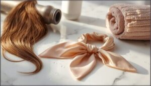 using silk hair ties to reduce breakage using silk hair ties to reduce breakage