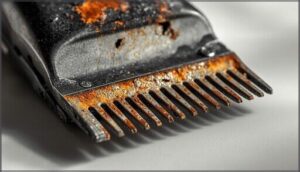 visible rust, nicks, or dents visible rust, nicks, or dents