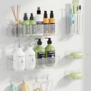 Adhesive Shower Caddy 6 Pack B0G6X2WTPD