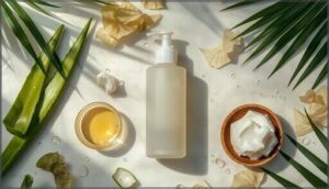 aloe vera, coconut oil, and shea butter aloe vera, coconut oil, and shea butter