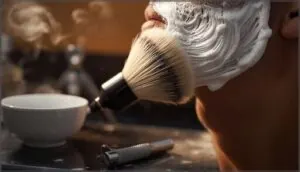 applying lather for the best shave applying lather for the best shave