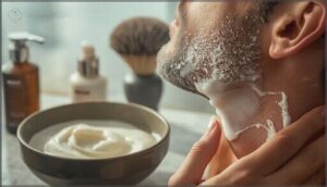 applying shaving cream for maximum comfort applying shaving cream for maximum comfort