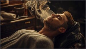 applying the towel for 2–3 minutes applying the towel for 2–3 minutes