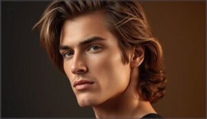 bro flow, layered brush back, and wavy styles bro flow, layered brush back, and wavy styles
