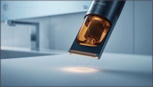 built-in suction and hair capture built-in suction and hair capture