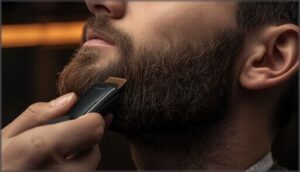 defining neckline and cheek lines defining neckline and cheek lines