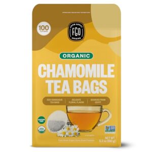 FGO Organic Chamomile Tea, 100 B07N2F8718