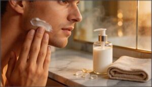 finish with post-shave moisture finish with post-shave moisture