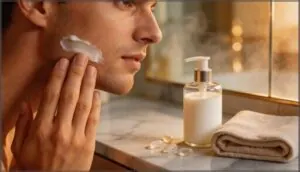 finish with post-shave moisture finish with post-shave moisture
