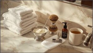 gather towels and shave supplies gather towels and shave supplies