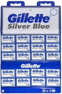 Gillette Silver Blue Razor Blades, B09S6VQX4L