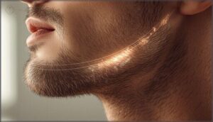 marking separate shaving zones under the jaw marking separate shaving zones under the jaw