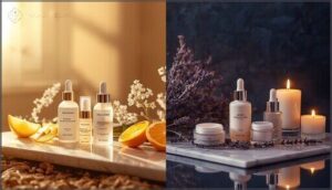 morning vs. night care steps morning vs. night care steps