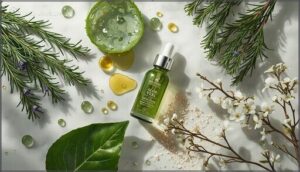 natural extracts (rosemary, aloe vera, tea tree) natural extracts (rosemary, aloe vera, tea tree)