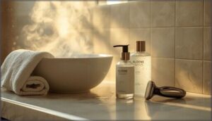 pre-shave skin preparation and softening pre-shave skin preparation and softening