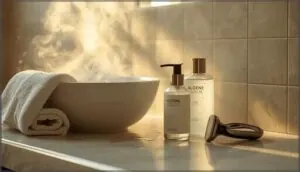 pre-shave skin preparation and softening pre-shave skin preparation and softening