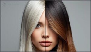 root regrowth and visible lines root regrowth and visible lines