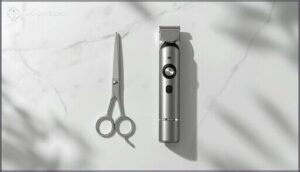 rounded scissors vs. electric trimmers rounded scissors vs. electric trimmers