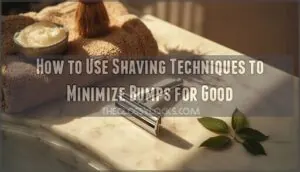 shaving techniques to minimize bumps