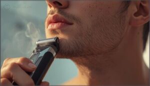 shaving with the grain to minimize irritation shaving with the grain to minimize irritation