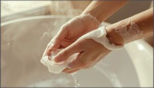 soap and warm water technique soap and warm water technique