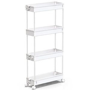 SPACEKEEPER Slim Rolling Storage Cart B07QL7GGNF