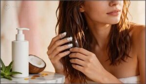 using leave-in conditioners or masks using leave-in conditioners or masks