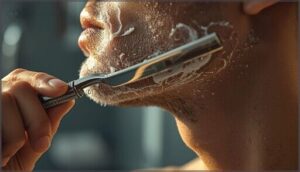 using light pressure and short strokes using light pressure and short strokes