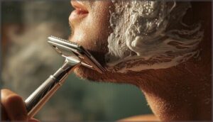 using short, gentle strokes using short, gentle strokes