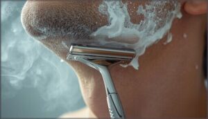 using short, light strokes using short, light strokes