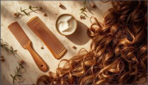 using wide-tooth combs and brushes using wide-tooth combs and brushes