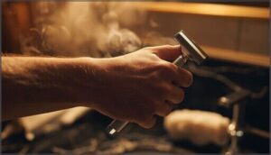 using your wrist to set and lock the angle using your wrist to set and lock the angle