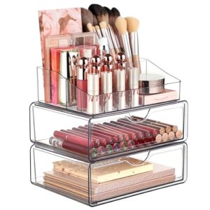 Vtopmart 3 Tier Clear Makeup B0D3KNHBZV