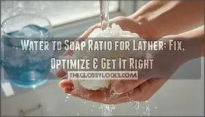 water to soap ratio lather water to soap ratio lather