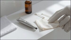 wipe down the head and handle wipe down the head and handle