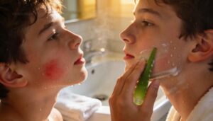 apply aftershave to damp skin apply aftershave to damp skin