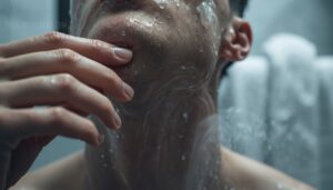 applying balm to damp skin applying balm to damp skin