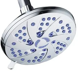 Aquadance Antimicrobial 6 Setting Shower Head, B06XHRHQ3C