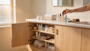 assessing and decluttering bathroom cabinets assessing and decluttering bathroom cabinets