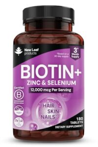 Biotin Hair Growth Vitamins 12000mcg B08VWCHZYF